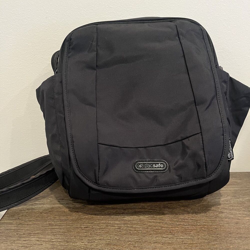 Pacsafe Black Crossbody Anti-Theft Bag